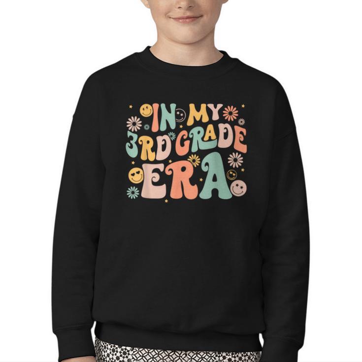 In My Third Grade Era Retro 3rd Grade Back To School Youth Crewneck Sweatshirt