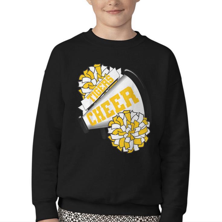 Tigers Cheer Back To School Cheerleading Spirit GY Youth Crewneck Sweatshirt