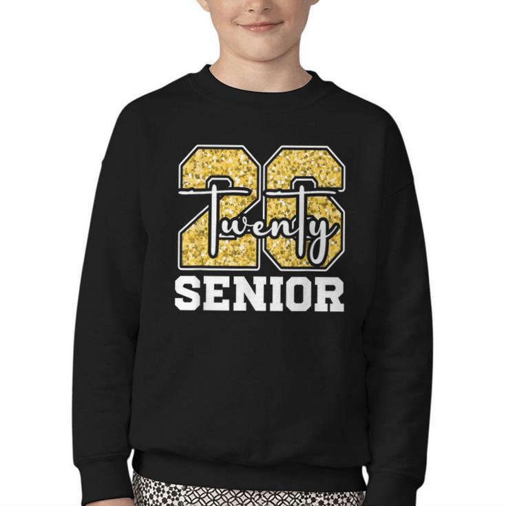Twenty 2026 Class Of 26 Seniors Back To School Graduation Youth Crewneck Sweatshirt
