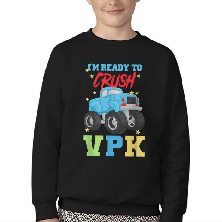 VPK Back To School 1st Day Of School Prekindergarten Kids Youth Crewneck Sweatshirt