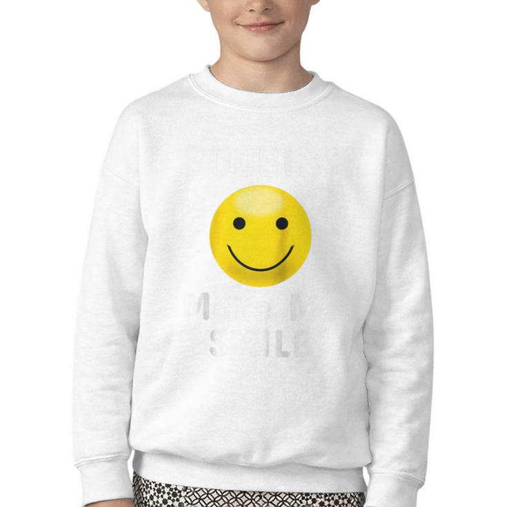 Boobies Make Me Smile Mardi Gras Raglan Baseball Tee Youth Crewneck Sweatshirt