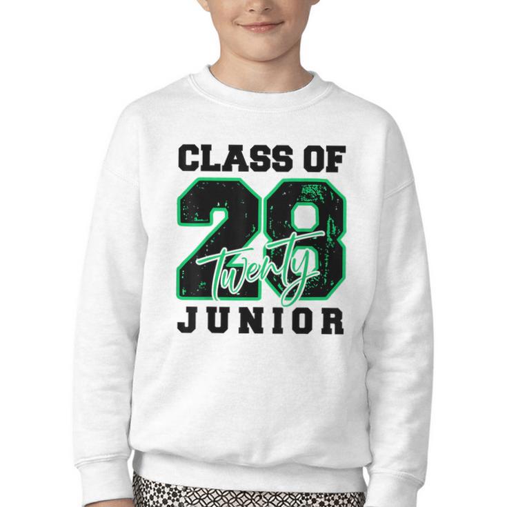 Class Of 2028 Junior High School Back To School 11th Grade Youth Crewneck Sweatshirt