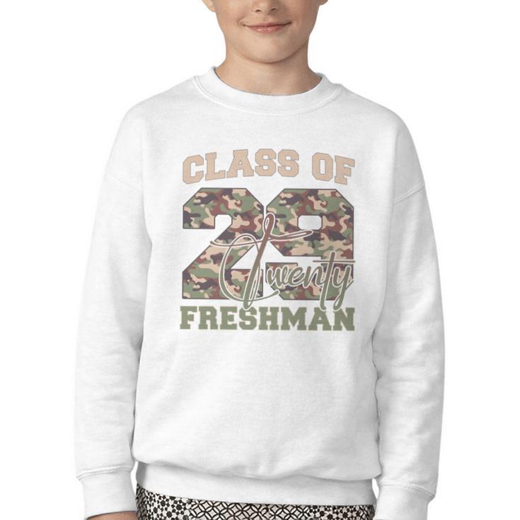 Class Of 2029 Freshman High School Back To School 9th Grade Performance Youth Crewneck Sweatshirt