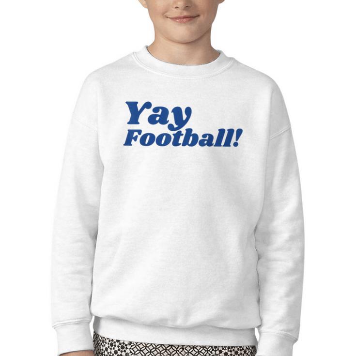 College Football Shirt University Team Colors Back To School Youth Crewneck Sweatshirt