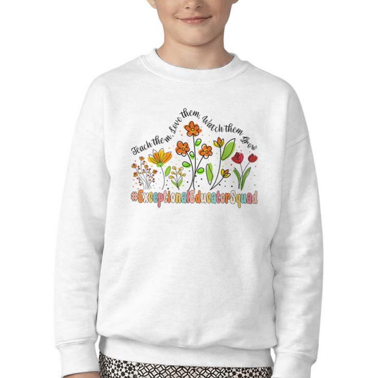 Exceptional Educator Squad Appreciation Week Back To School Youth Crewneck Sweatshirt