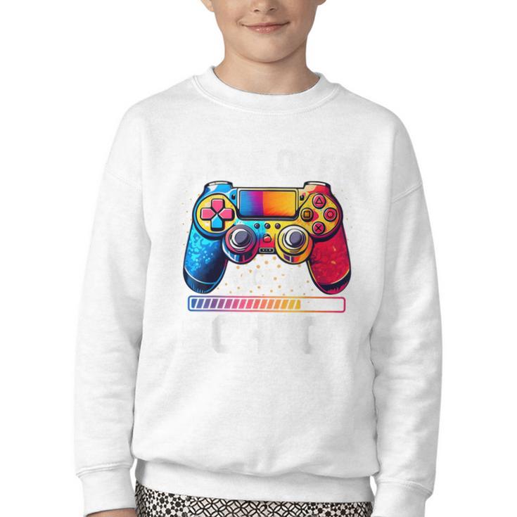 Game Over Back To School Shirt Kids First Day School Youth Crewneck Sweatshirt