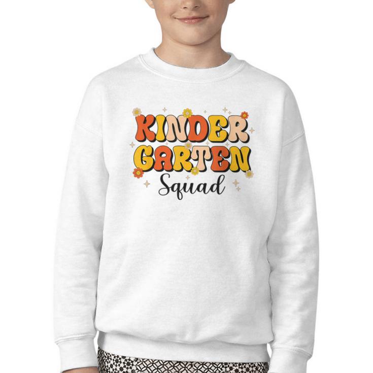 Kinder Garten Squad Team Back To School Kinder Garten Kids Youth Crewneck Sweatshirt
