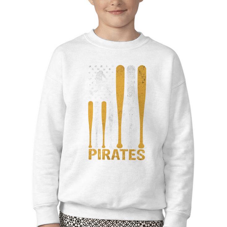 Pirates Baseball Fan Apparel For Sports Enthusiasts Youth Crewneck Sweatshirt
