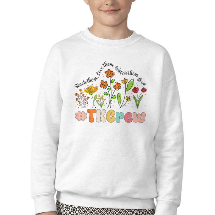 TK Crew Appreciation Week Back To School Youth Crewneck Sweatshirt TK Crew Appreciation Week Back To School Youth Crewneck Sweatshirt