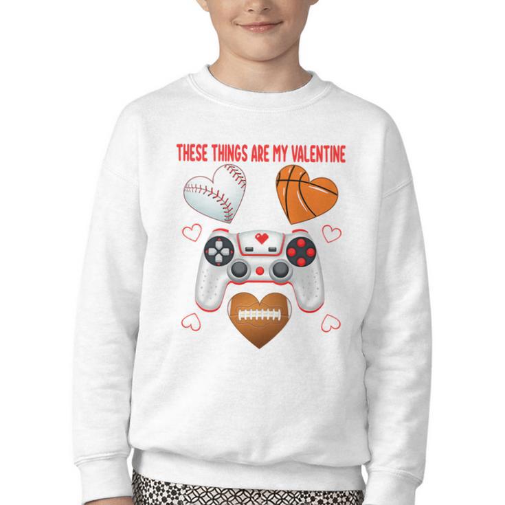 Valentines Day Boys Men Hearts Gaming Football Baseball Love Premium Tri-Blend Youth Crewneck Sweatshirt Valentines Day Boys Men Hearts Gaming Football Baseball Love Premium Tri-Blend Youth Crewneck Sweatshirt