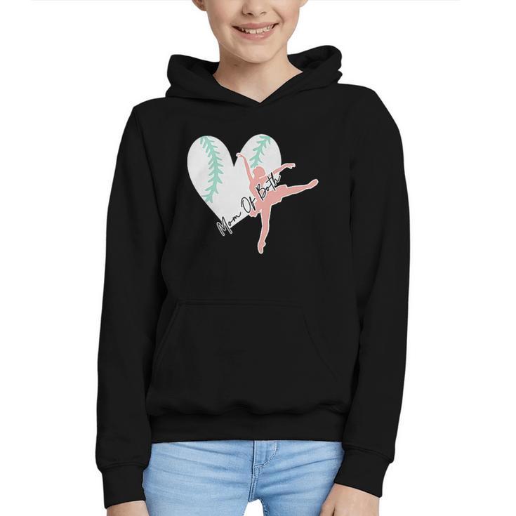 2 Sided Sorry Can't Dance Baseball Bye Mom Of Both Graphic Youth Hoodie