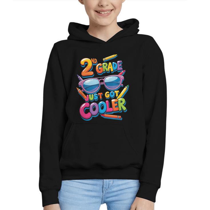 2nd Grade Just Got Cooler Shirt Back To School Kids Graphic Youth Hoodie