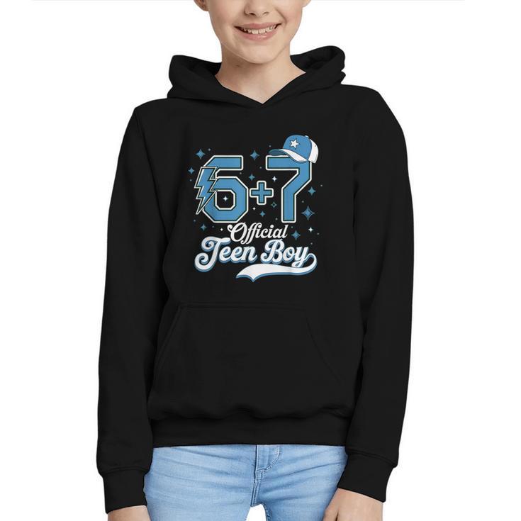 6 7 Meme Official Teenager 13th Birthday Baseball Boy Graphic Youth Hoodie