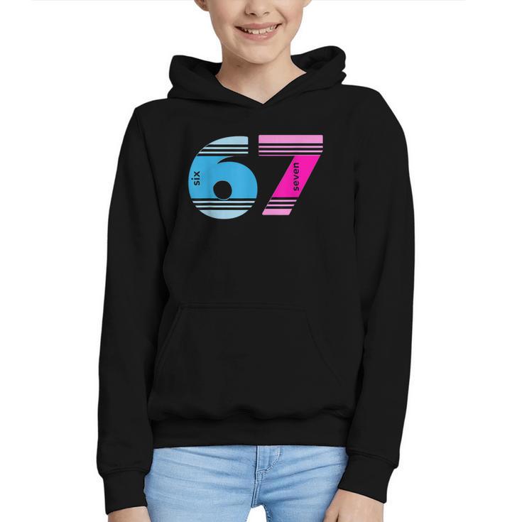 67 Crayon Cool Baseball Crayon 6 7 67 Graphic Youth Hoodie