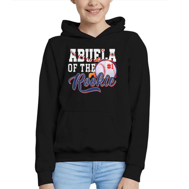 Abuela Rookie Of Year 1st Birthday Baseball Theme Matching Graphic Youth Hoodie