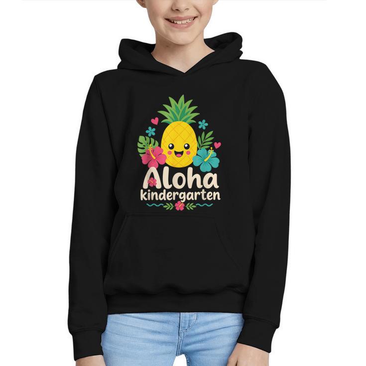 Aloha Kindergarten Pineapple Back To School Graphic Youth Hoodie
