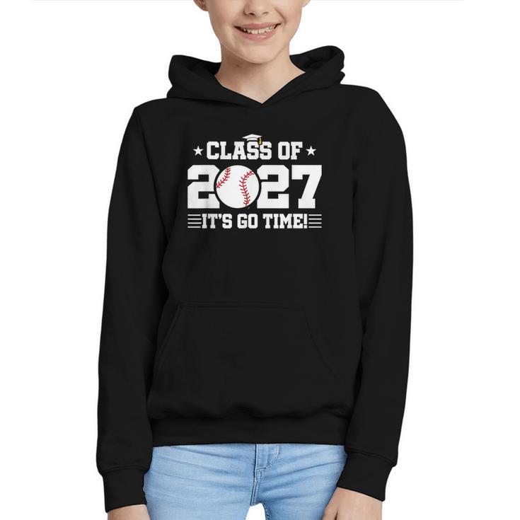 Back To School 2027 Baseball 2027 Graduation Class Of 2027 Graphic Youth Hoodie Back To School 2027 Baseball 2027 Graduation Class Of 2027 Graphic Youth Hoodie