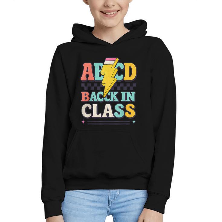 Back To School ABCD Back In Class Graphic Youth Hoodie