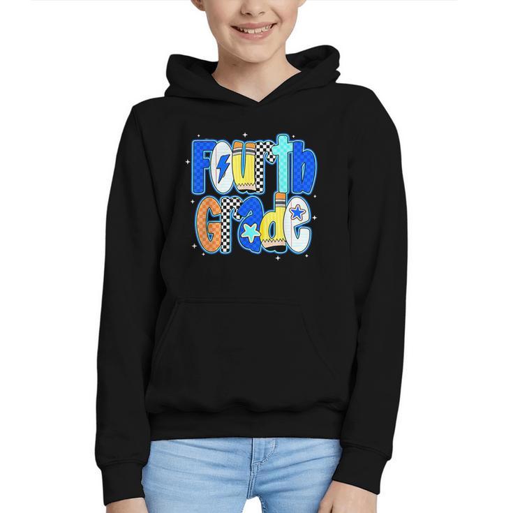 Back To School Hello Fourth Grade Team 4th Grade Boy Girl Graphic Youth Hoodie