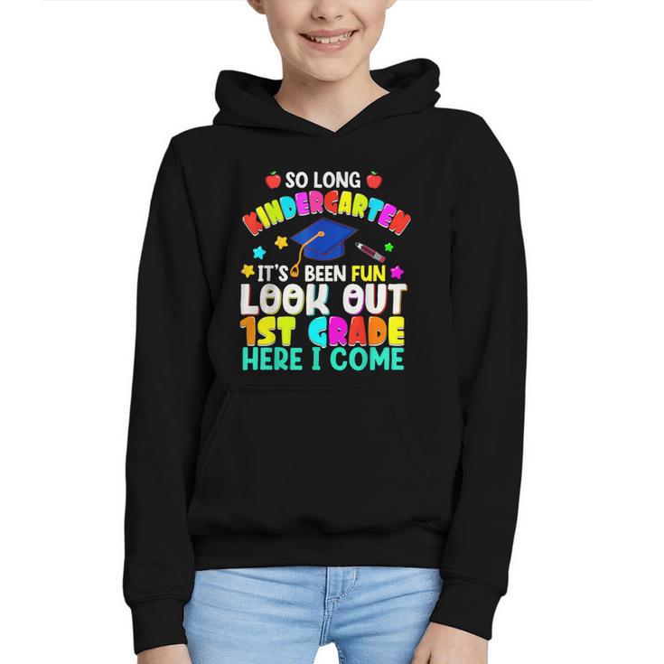 Back To School Look Out 1st Grade Here I Come For Kids Graphic Youth Hoodie