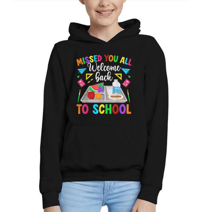 Back To School Lunch Lady First Day Of School Lunch Lady Graphic Youth Hoodie