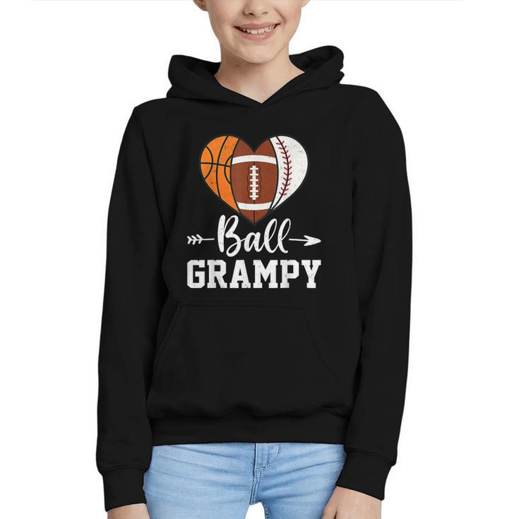Ball Grampy Basketball Football Baseball Player Graphic Youth Hoodie
