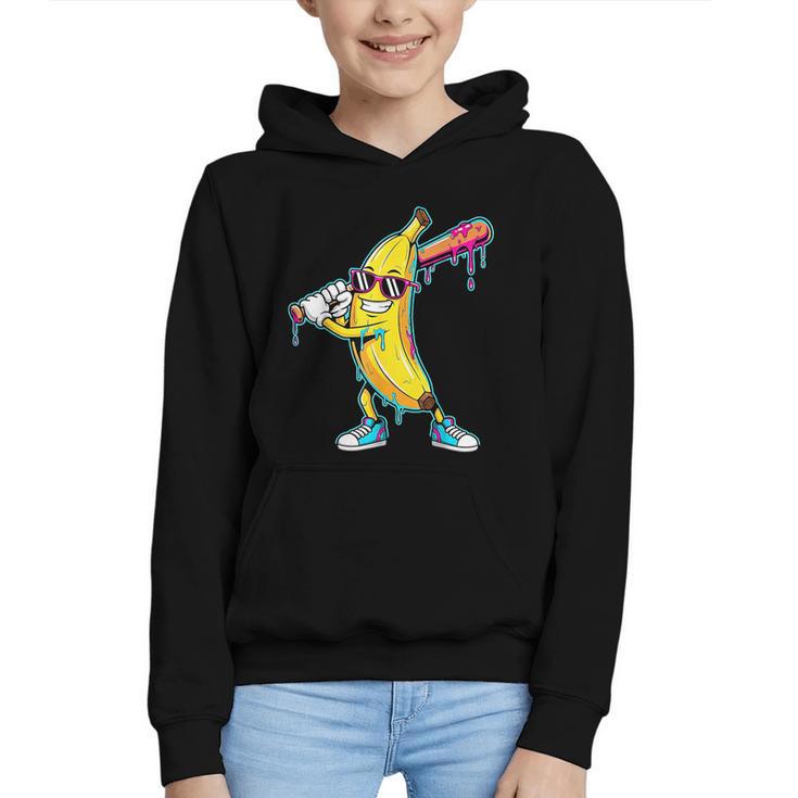 Banana Baseball Drip Kids Youth Boys Girls Graphic Youth Hoodie