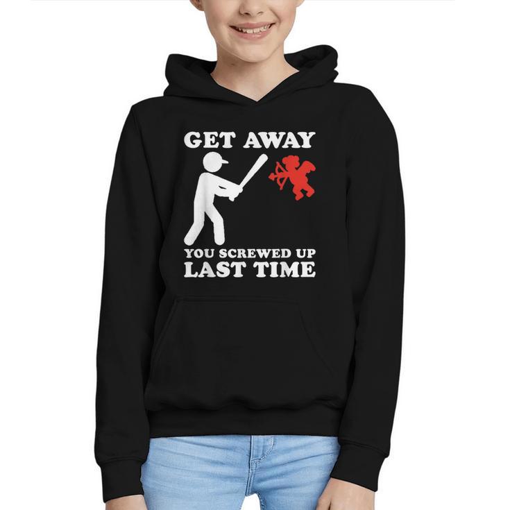 Baseball Anti Valentine Humor Cupid Joke Men Women Graphic Youth Hoodie