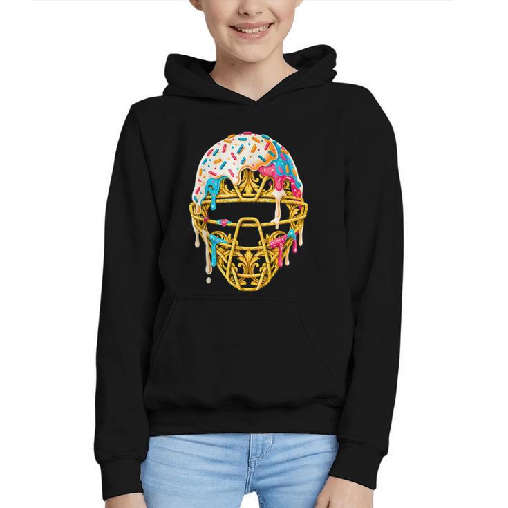Baseball Drip For Boys Ice Cream Drip Youth Boys Catcher's Graphic Youth Hoodie