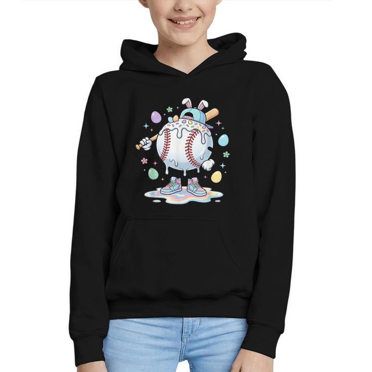 Baseball Drip Icecream Apparel Youth Boy Easter Graphic Youth Hoodie