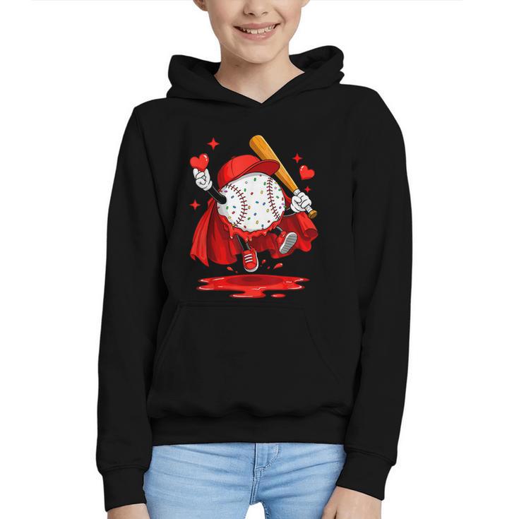 Baseball Drip Icecream Youth Boy Valentine Graphic Youth Hoodie
