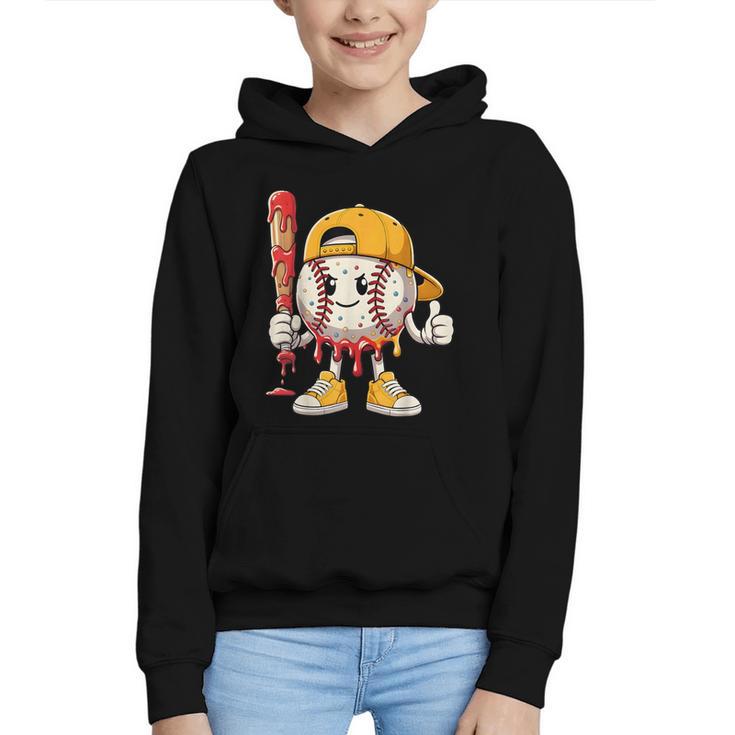 Baseball Drip Baseball Life Style 101 Apparel Youth Graphic Youth Hoodie