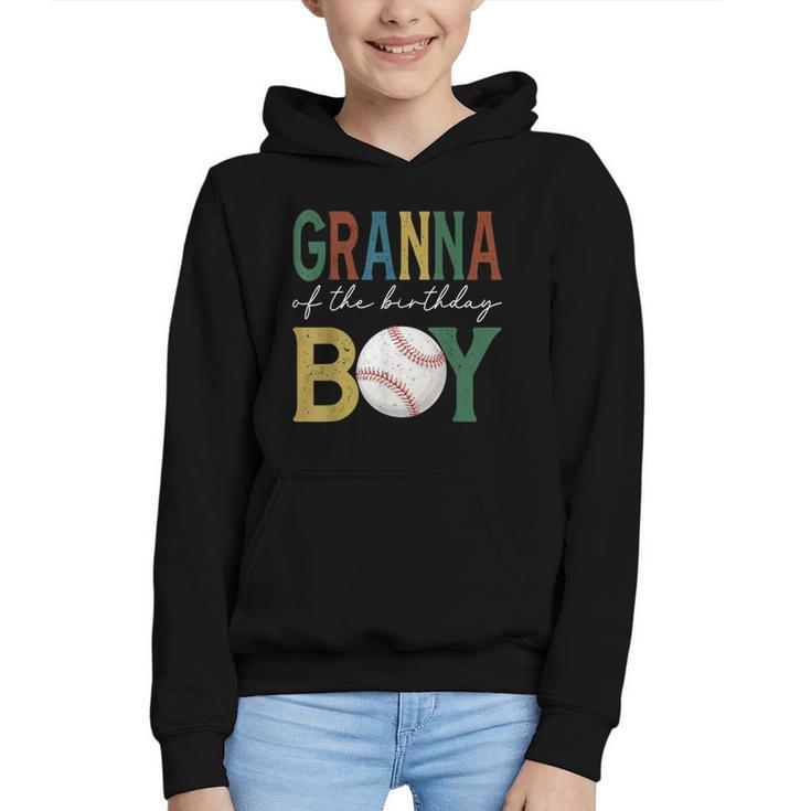 Baseball Granna Of The Birthday Boy Family Matching Graphic Youth Hoodie
