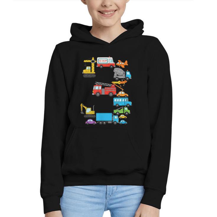 Baseball Ice Cream Drip Vehicles Youth Baseball Drip Graphic Youth Hoodie