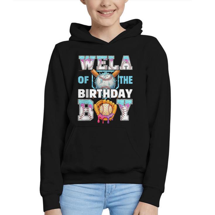 Baseball Ice Cream Drip Wela Of The Birthday Boy Graphic Youth Hoodie