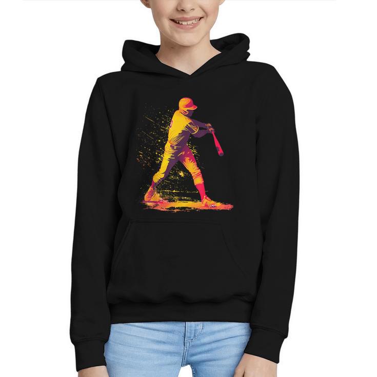 Baseball Player Graphic Youth Hoodie
