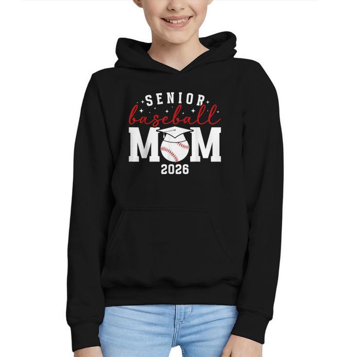 Baseball Senior Mom Of A Senior Baseball Player Mom 2026 Graphic Youth Hoodie