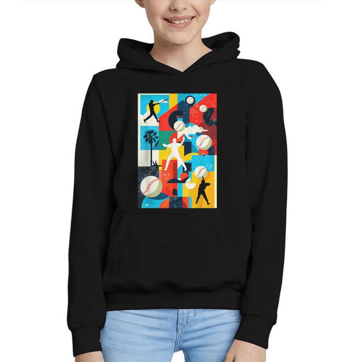 Baseball Strikeout Fastball Strikes Hitter Inning Curveball Graphic Youth Hoodie
