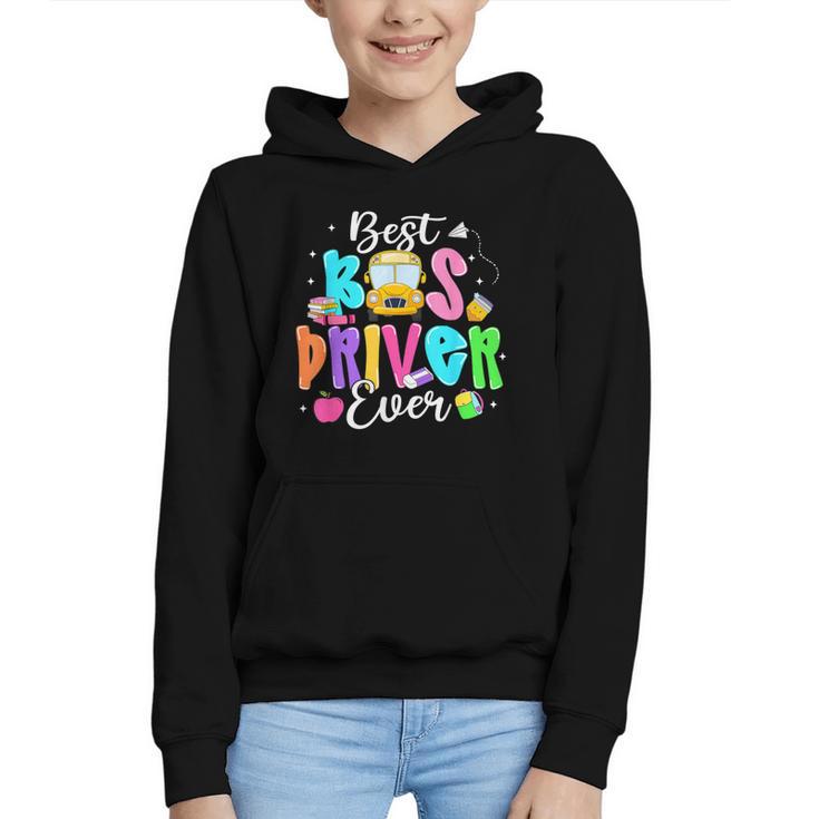 Best Bus Driver Ever Back To School Graphic Youth Hoodie