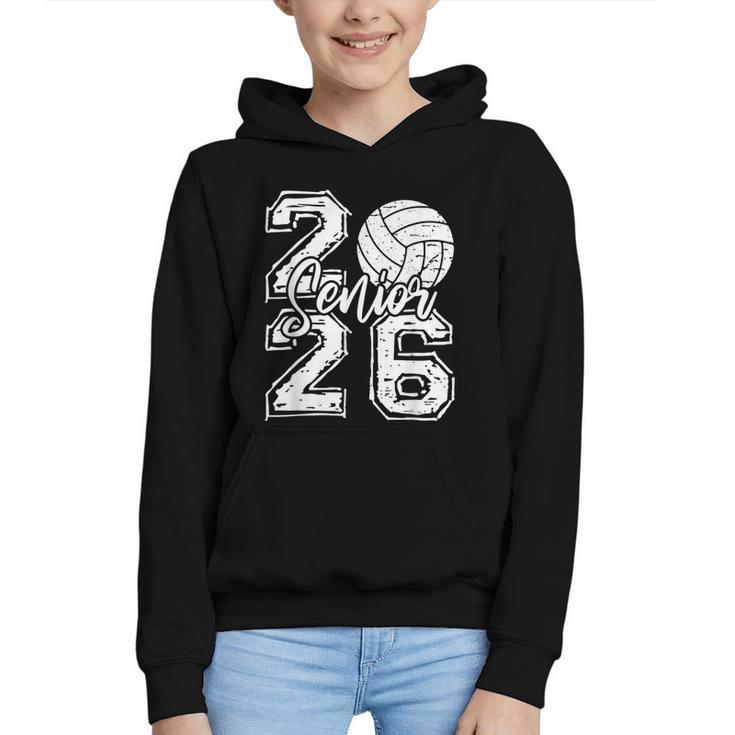 Class Of 2026 Volleyball Senior 2026 Back To School Graphic Youth Hoodie