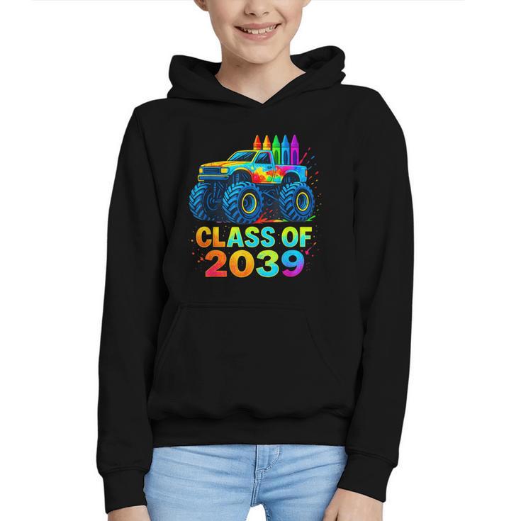 Class Of 2039 Monster Truck Kindergarten Back To School Boys Graphic Youth Hoodie