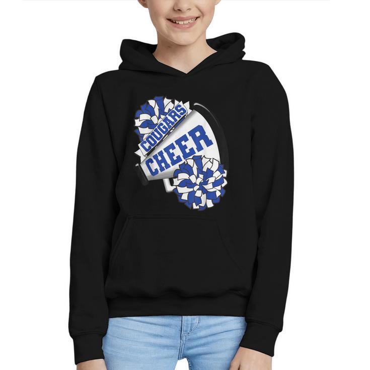 Cougars Cheer Back To School Cheerleading Spirit B Graphic Youth Hoodie