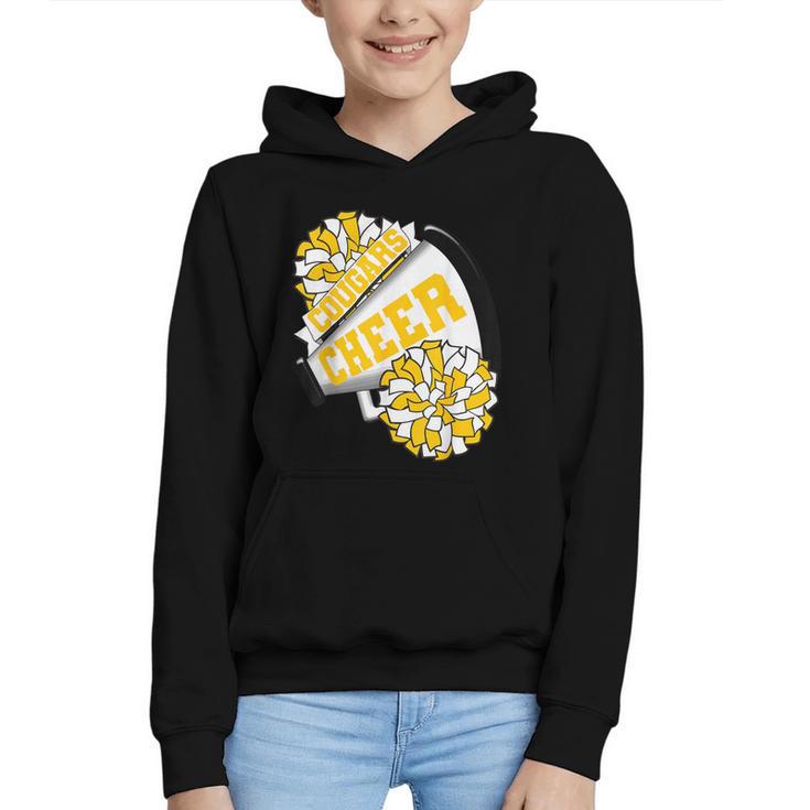 Cougars Cheer Back To School Cheerleading Spirit GY Graphic Youth Hoodie