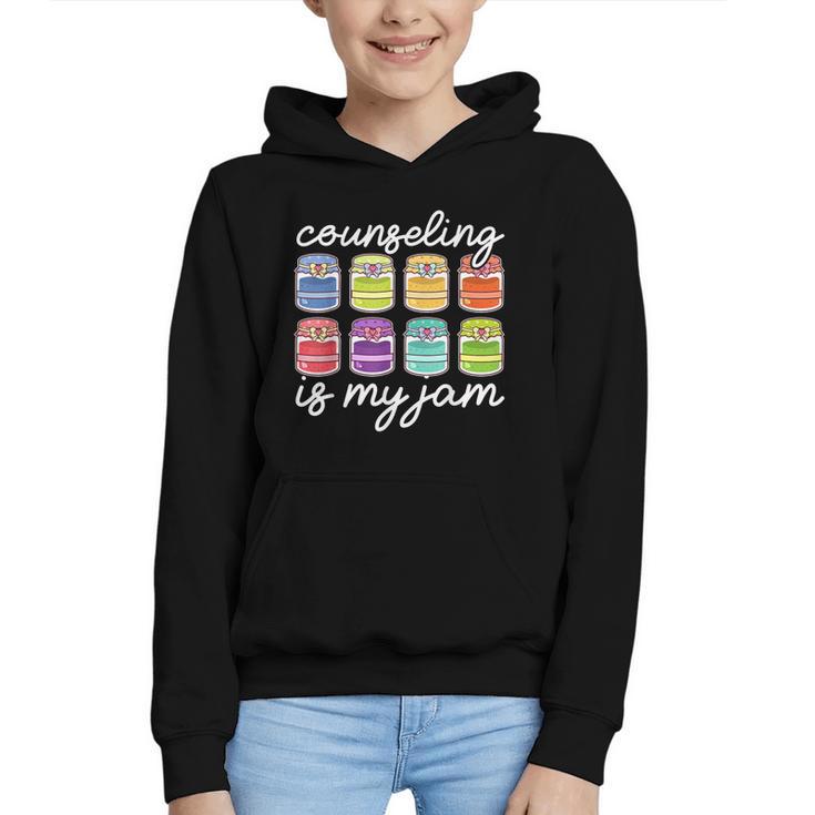 Counseling Is My Jam School Counselor Back To School Graphic Youth Hoodie