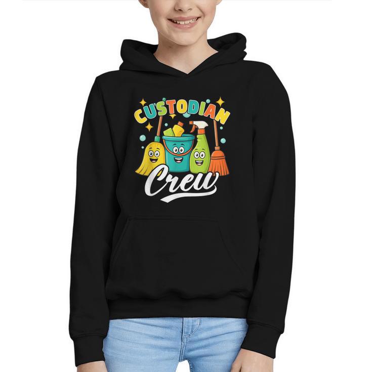 Custodial Crew Back To School Custodial Staff Graphic Youth Hoodie