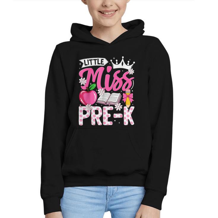 Cute Back To School Pre-K First Day Of School Pre-K Girls Graphic Youth Hoodie