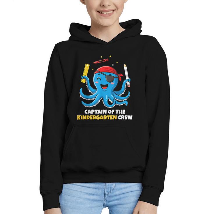 Cute Octopus Pirate Kindergarten Boys Kids Back To School Graphic Youth Hoodie
