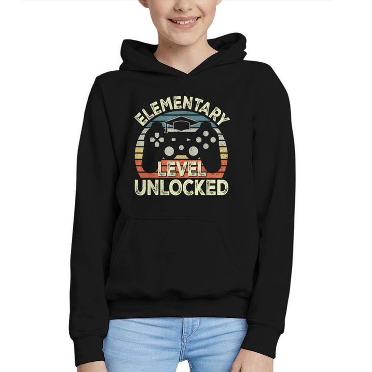 Elementary Level Unlocked Video Game Back To School Boys Graphic Youth Hoodie