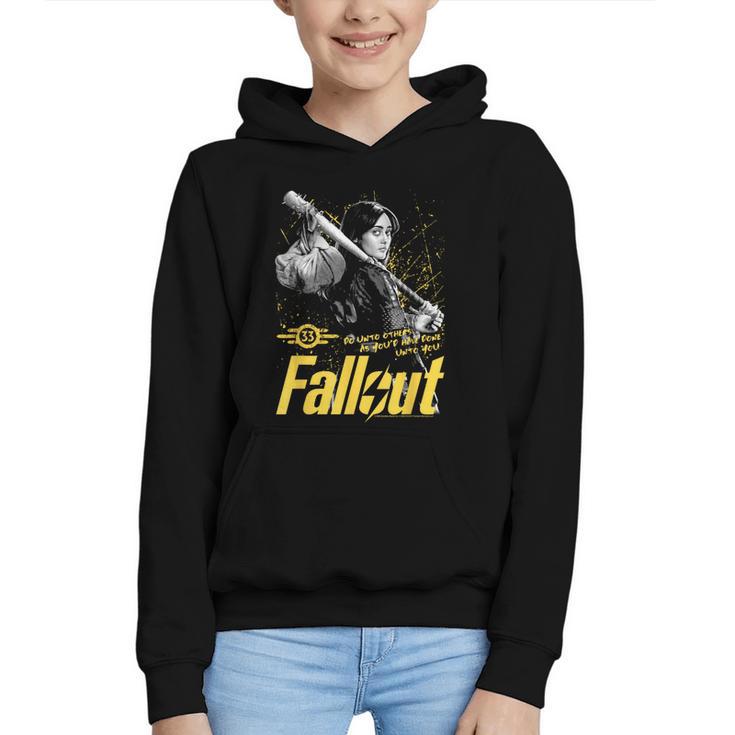 Fallout TV Series Lucy Do Unto Others Baseball Bat Gamer Graphic Youth Hoodie