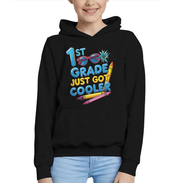 First Day Of First Grade Shirt Boys Girls Back To School Graphic Youth Hoodie